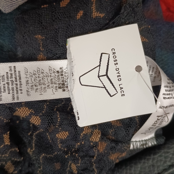 Hanky panky original high rise cross dyed leopard black lace thong panty - Picture 2 of 2